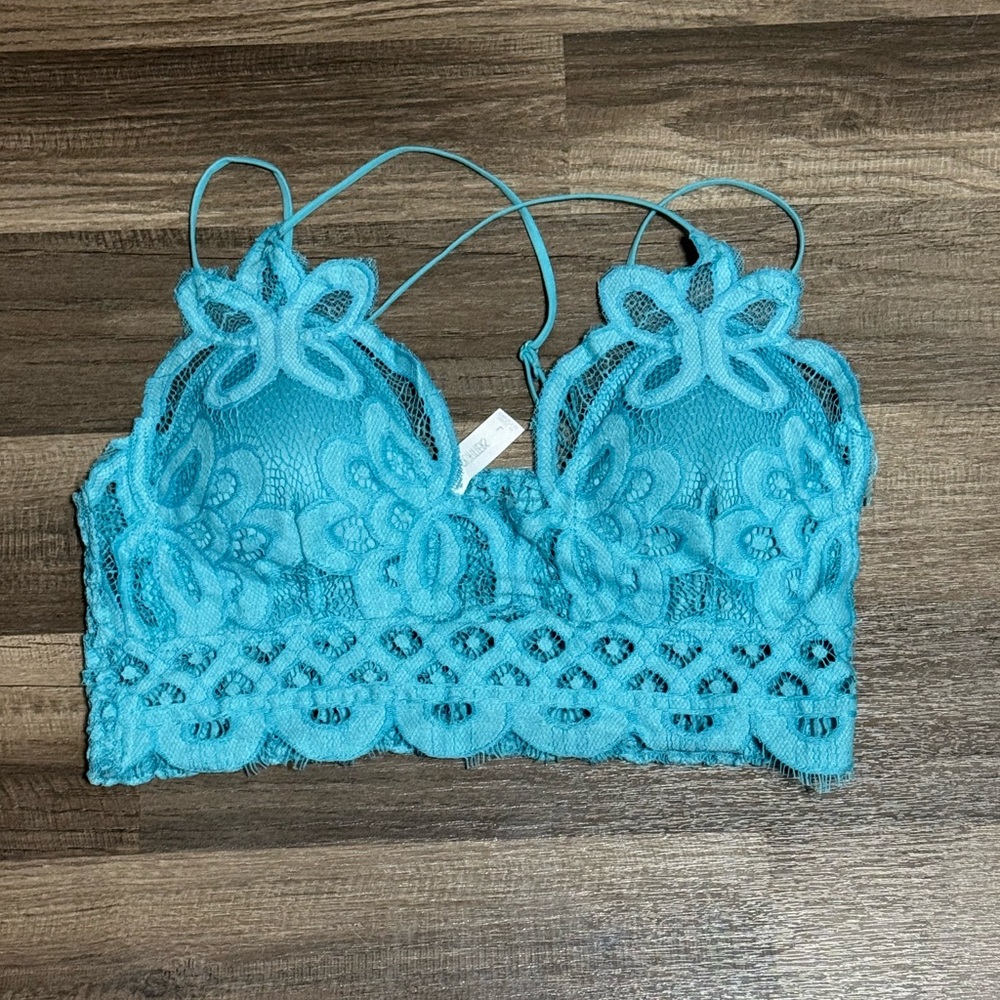 Urban Outfitters Blue Lace Bralette